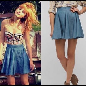 Lucca Couture Chambray flare skirt 💙🌸